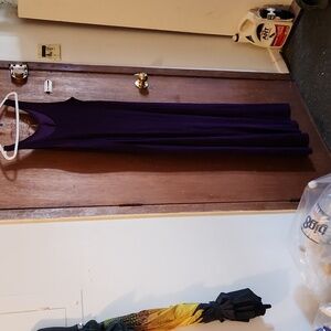 Dark purple maxi dress